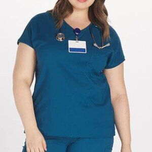 Teal Scrub Top